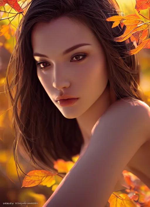 Image similar to photo of a gorgeous female in the style of stefan kostic, realistic, half body shot, sharp focus, 8 k high definition, insanely detailed, intricate, elegant, art by stanley lau and artgerm, extreme bokeh foliage