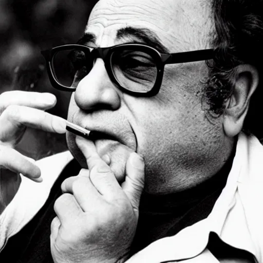 Image similar to Danny Devito smoking