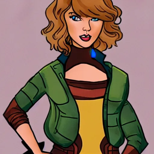Prompt: taylor swift as squirrel girl, photography, marvel, movie, cute,