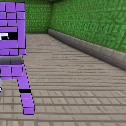 Prompt: Ao Oni Minecraft mod, gameplay screenshot, 4k