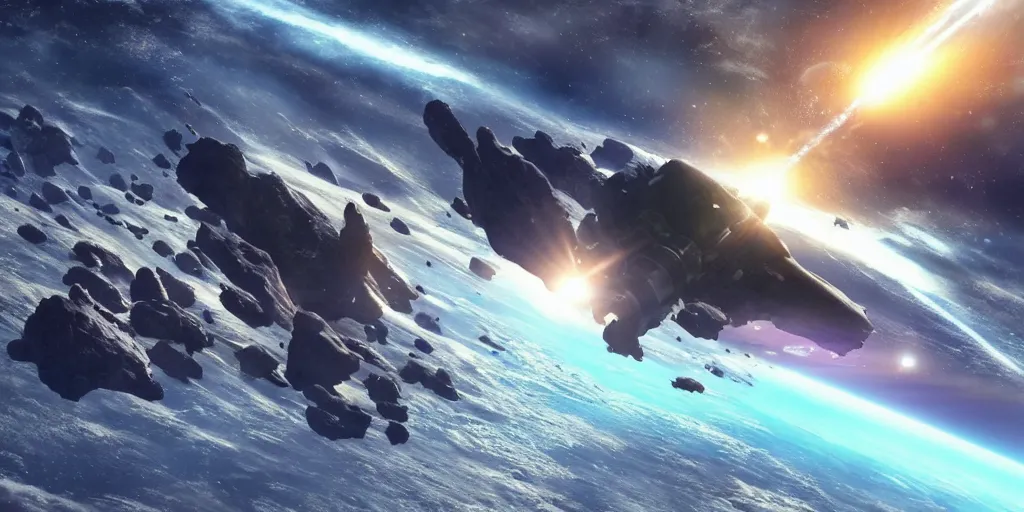 Image similar to buryat space fleet above the blue planet. cinematic. 4 k. hyper detailed. hyper realistic. epic lighting