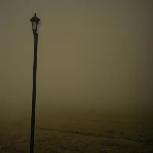 Image similar to a photo of a blank sign at night, fog, pitch black, spooky found footage