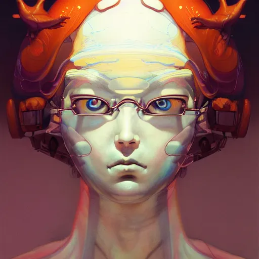 Image similar to prompt : figurative unique portrait soft light painted by james jean and katsuhiro otomo and erik jones, inspired by akira anime, smooth face feature, intricate oil painting, high detail illustration, sharp high detail, manga and anime 1 9 9 9