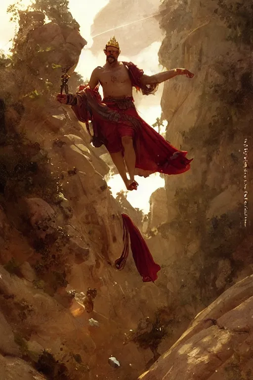 Prompt: ancient roman steve buscemi ascending wearing the civic crown while he levitates and hovers above the ground glowing with power small rocks and pebbles begin lifting off the ground around him, art by anders zorn, wonderful masterpiece by greg rutkowski, beautiful cinematic light, american romanticism by greg manchess, jessica rossier