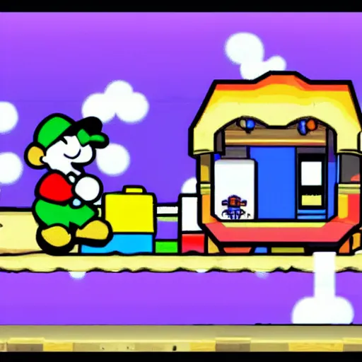 Image similar to paper mario on the n 6 4