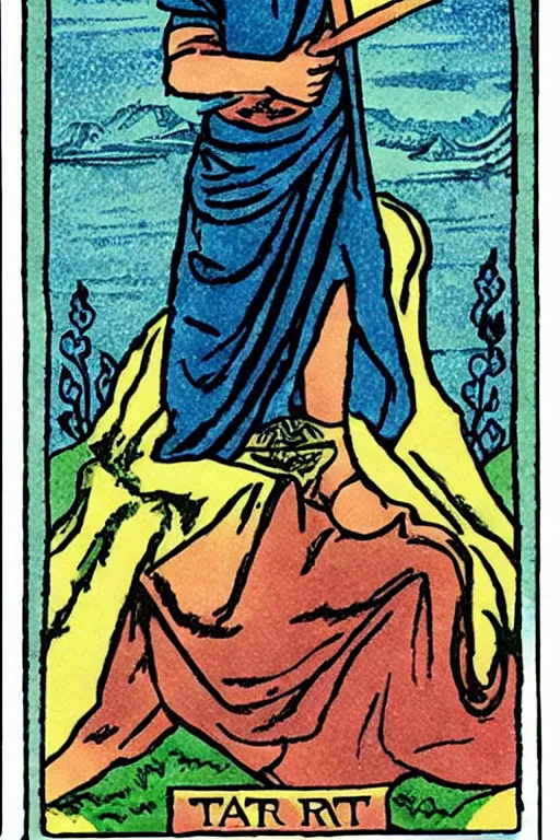 Image similar to tarot card