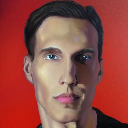 Prompt: a painting of jerma