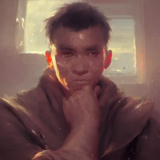 Prompt: portrait of a great father art by greg rutkowski, tooth wu and wlop, bright masterpiece