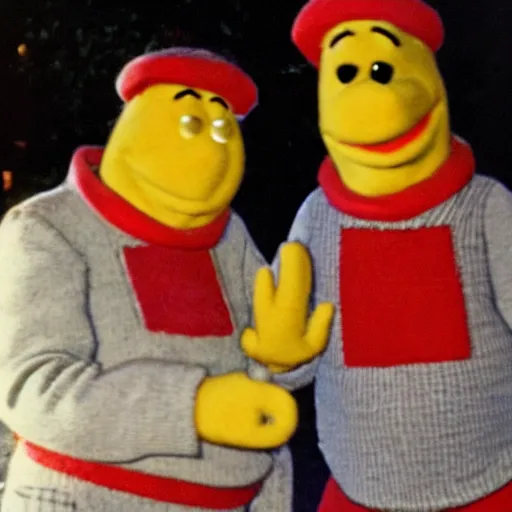 Prompt: Ernie and Bert getting married