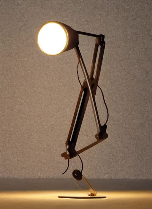 Image similar to a desk light designed by harvey littleton