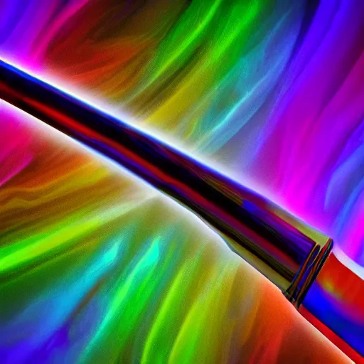 Image similar to psychadelic sword, colorful, swirling, illuminated, 4 k