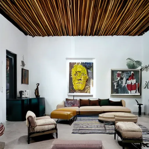 Image similar to bruno mangyoku living room design