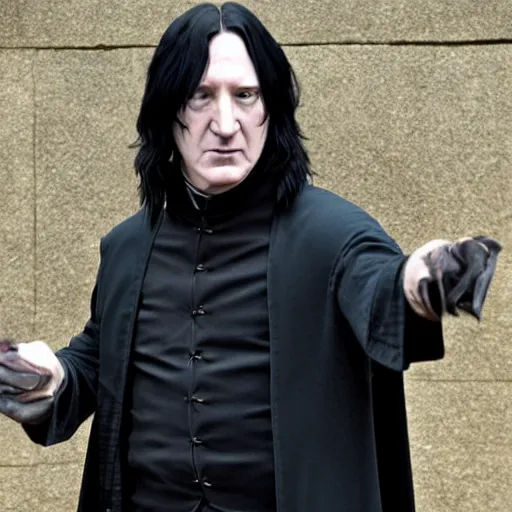 Image similar to severus snape cringing