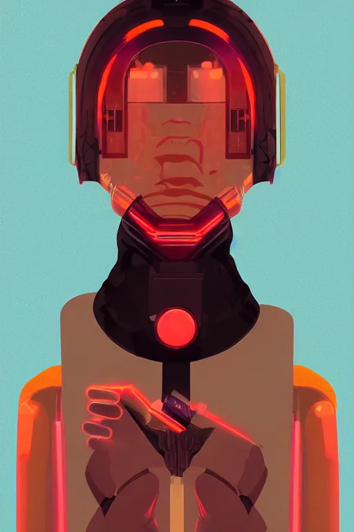 Prompt: full body superhero, blade runner 2 0 4 9, scorched earth, cassette futurism, modular synthesizer helmet, the grand budapest hotel, glow, digital art, artstation, pop art, by hsiao - ron cheng