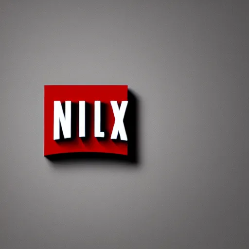 Prompt: Netflix Logo, 3d