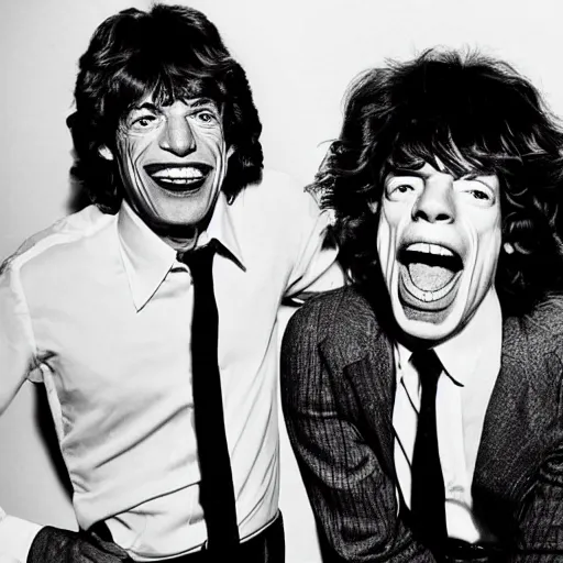 Image similar to mick jagger ronald mcdonald