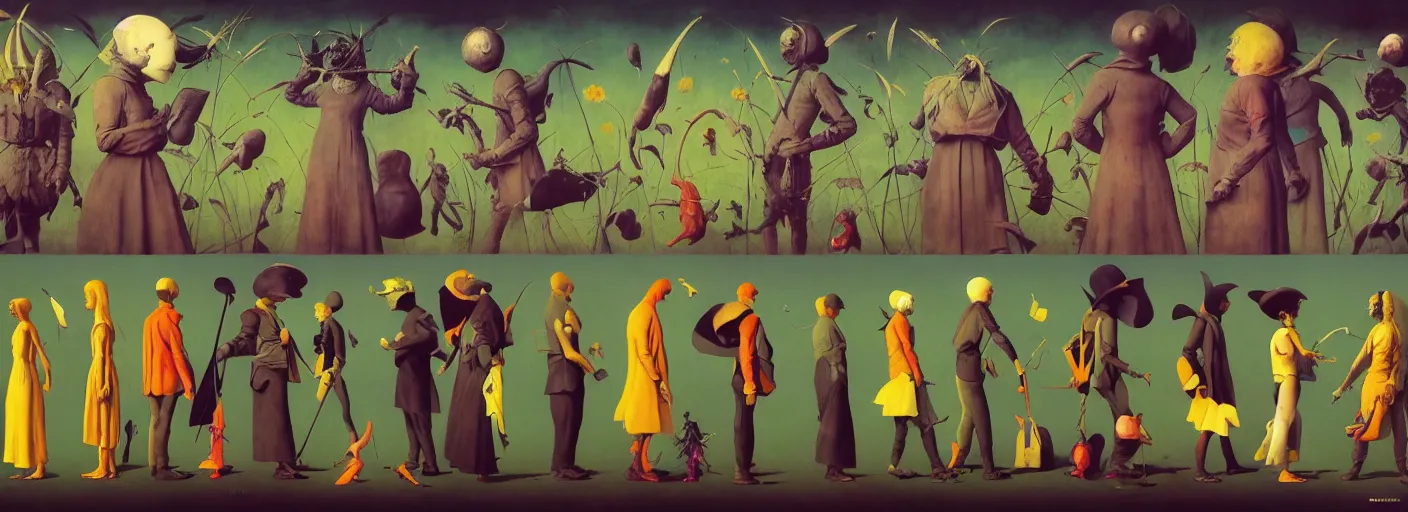 Image similar to full - body surreal colorful flower rpg character concept art anatomy, action pose, very coherent and colorful high contrast masterpiece by norman rockwell franz sedlacek hieronymus bosch dean ellis simon stalenhag rene magritte gediminas pranckevicius, dark shadows, sunny day, hard lighting, reference sheet white! background