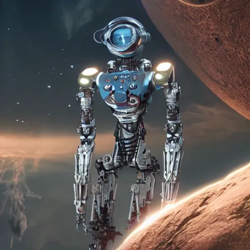 Prompt: lost in space robot, biomechanical advanced modern vfx, 2 0 2 1 release, screenshot, still