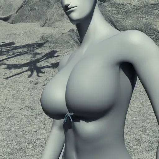 Image similar to facehugger shaped bikini, detailed, unreal engine 5, 8 k