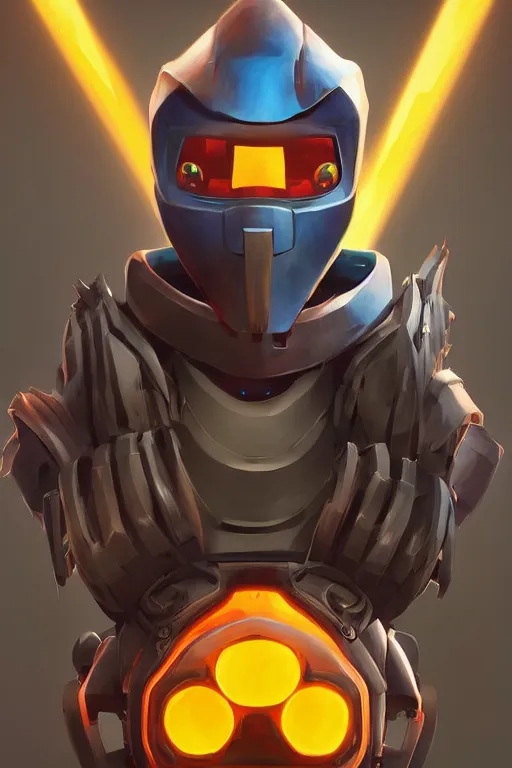 Image similar to epic mask helmet robot ninja portrait stylized as fornite style game design fanart by concept artist gervasio canda, behance hd by jesper ejsing, by rhads, makoto shinkai and lois van baarle, ilya kuvshinov, rossdraws global illumination radiating a glowing aura global illumination ray tracing hdr render in unreal engine 5