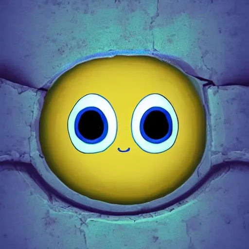 Image similar to the most cutest adorable happy picture of a blue ball face, key hole on blue ball, locklegion, key hole in face, keyhole covering the face, oversized keyhole, lock for face, keyhole faceial movement, chibi style, wooperlock, wooper lock, black keyhole face, adorably cute, enhanched, deviant adoptable, digital art Emoji collection