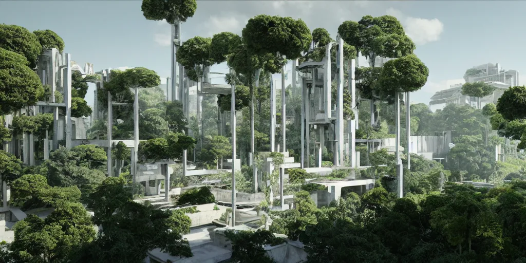 Solarpunk - European City Set to Transform Industrial Site Into Remarkable  Vertical Forest To push the city toward a more eco-friendly future,  Brussels is planning to build three vertical structures using recyclable