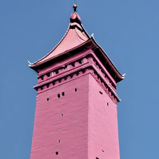 Prompt: pink tower