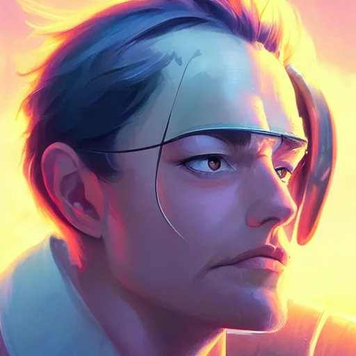 Image similar to portrait of duncan idaho, dune, retrowave, behance hd, concept art by jesper ejsing, by rhads, makoto shinkai cyril rolando, madgwick