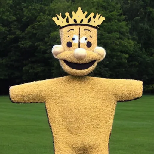 Image similar to wheat mascot wearing a crown