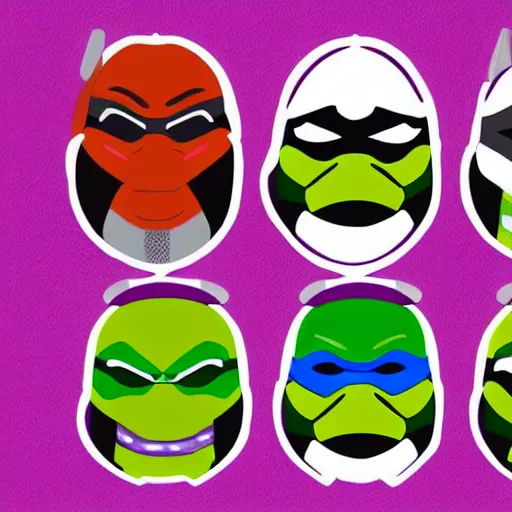 Image similar to face icon vector minimalist teenage mutant ninja turtles by artstation loftis cory fanart bechdel alison and davison craig