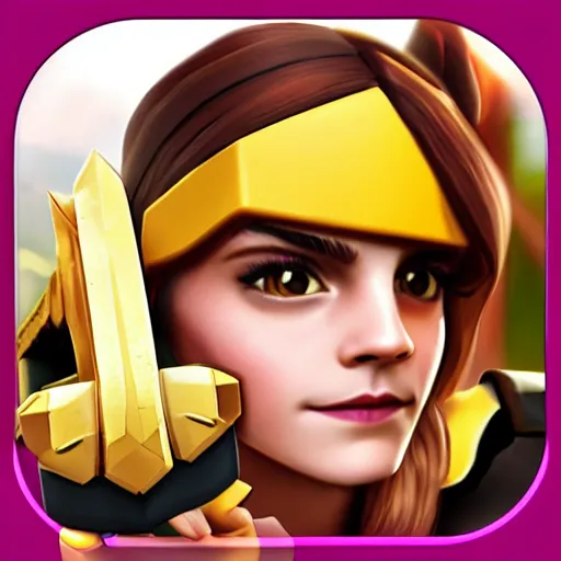 Image similar to emma watson clash of clans app icon