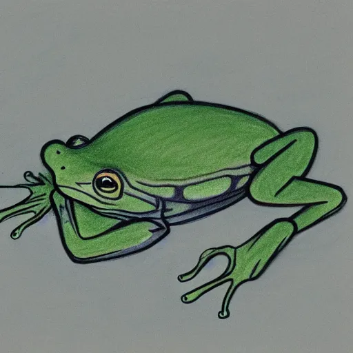 Image similar to drawing of a frog, ito jakuchu