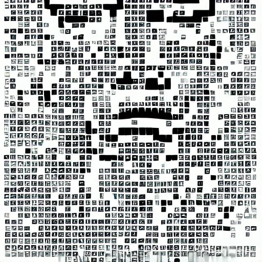 Image similar to ascii obama