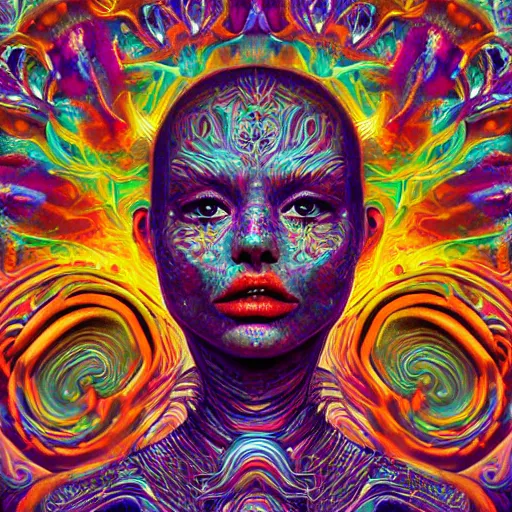 Image similar to an extremely psychedelic instagram logo, surreal, lsd, face, detailed, intricate, elegant, lithe, highly detailed, digital painting, artstation, concept art, smooth, sharp focus, illustration