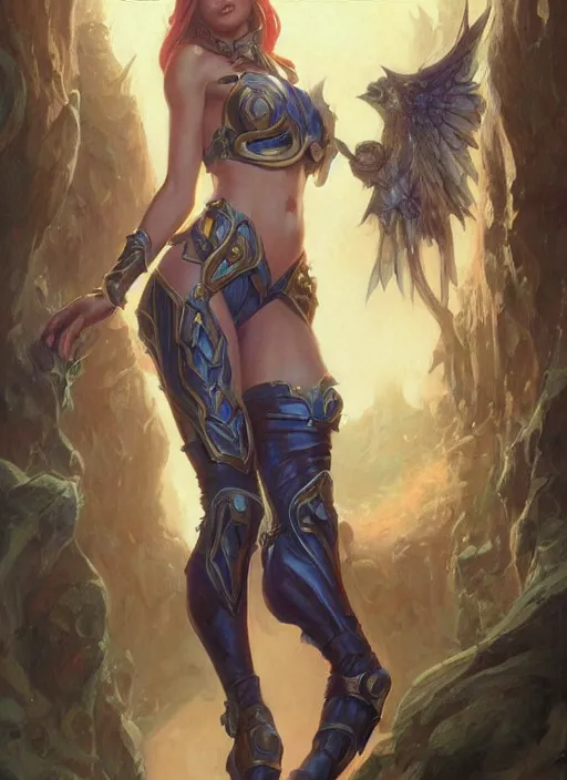 Prompt: caitlyn from league of legends, fantasy art by donato giancola and greg rutkowski, symmetry!!