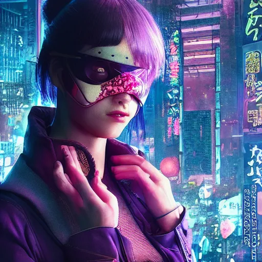 Image similar to woman of flowers, floral, cyberpunk, japanese cyberpunk city, blade runner 2 0 4 9