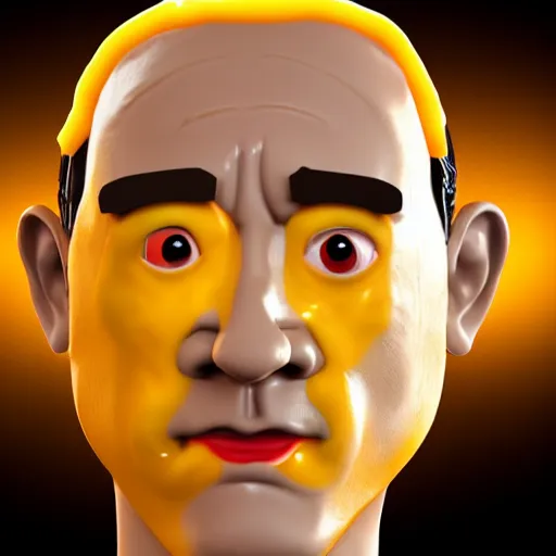 Image similar to a face made of cheese made of tom hanks, 8 k, trending on artstation, unreal engine, hyperrealistic