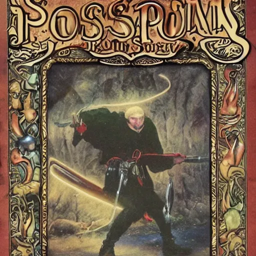 Image similar to possum kingdom, swords and sorcery art