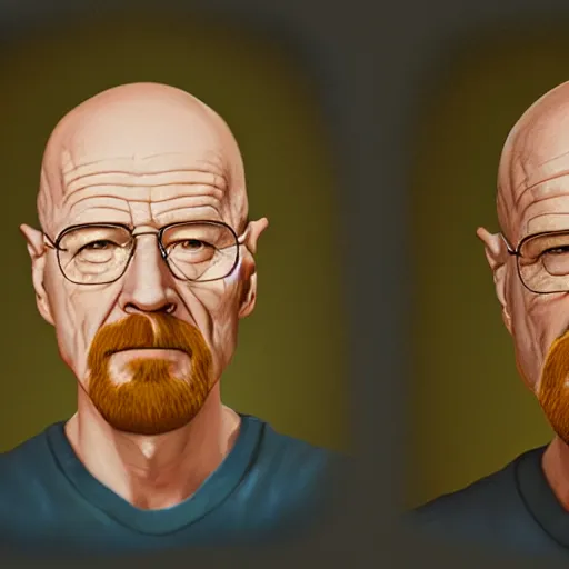 Prompt: 2 0 years old walter white, oil painting, young, octane render, 1 9 8 0 s camera, portrait