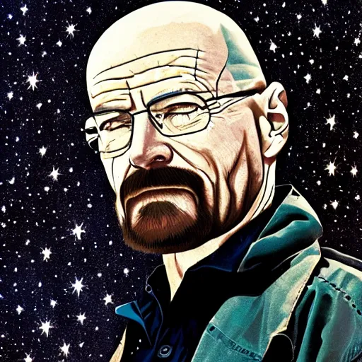 Prompt: walter white constellation of stars