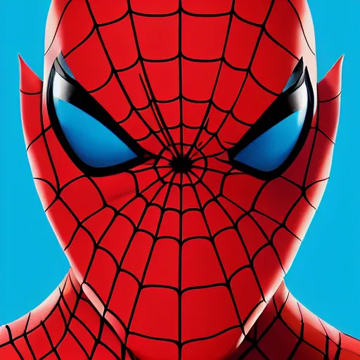 Image similar to face icon stylized minimalist spiderman, loftis, cory behance hd by jesper ejsing, by rhads, makoto shinkai and lois van baarle, ilya kuvshinov, rossdraws global illumination
