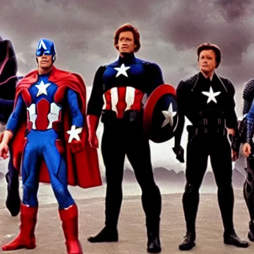 Image similar to still of the Avengers movie made in 1980