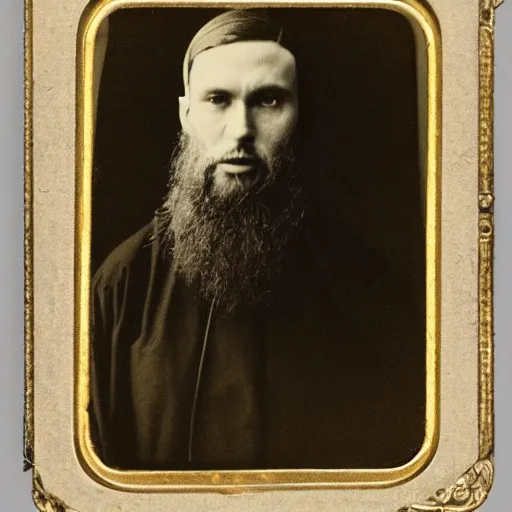 Prompt: tintype photo of alyosha karamazov, wearing a russian orthodox monk cassock, by julia margaret cameron 1 8 8 0 s, realistic, body shot, sharp focus, 8 k high definition, insanely detailed, intricate, elegant