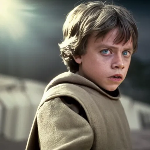 young mark hamill as child star, star wars, Stable Diffusion