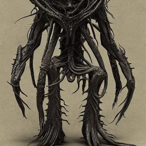 cthulu titan full body creature giger style, octane, 3 | Stable ...
