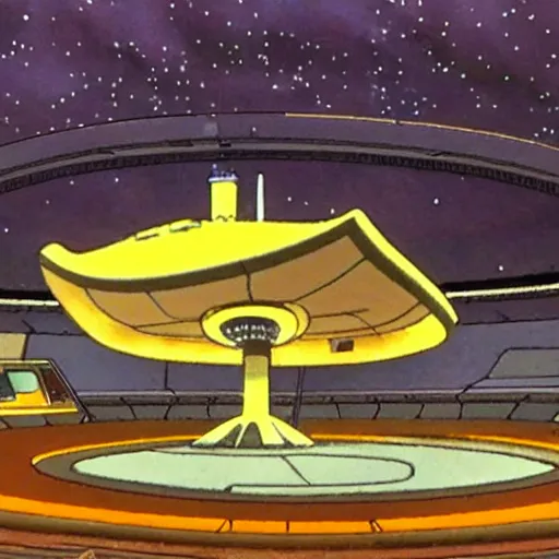 Image similar to ncc 1 7 0 1 starship enterprise in a studio ghibli movie