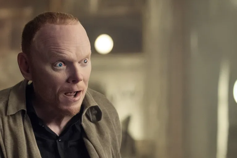 Prompt: a film still of Bill burr in catwoman, high quality