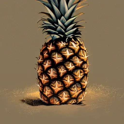 Image similar to tree that looks like pineapple, made by stanley artgerm lau, wlop, rossdraws, james jean, andrei riabovitchev, marc simonetti, yoshitaka amano, artstation, cgsociety