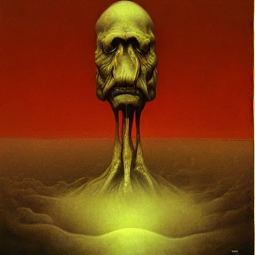 Prompt: capitalism realism painted by zdzisław beksinski