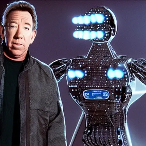 Image similar to tim allen as a borg drone